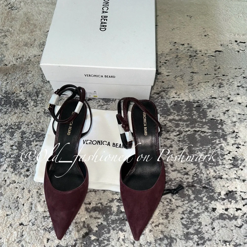 VERONICA BEARD Leather Colette Pumps
